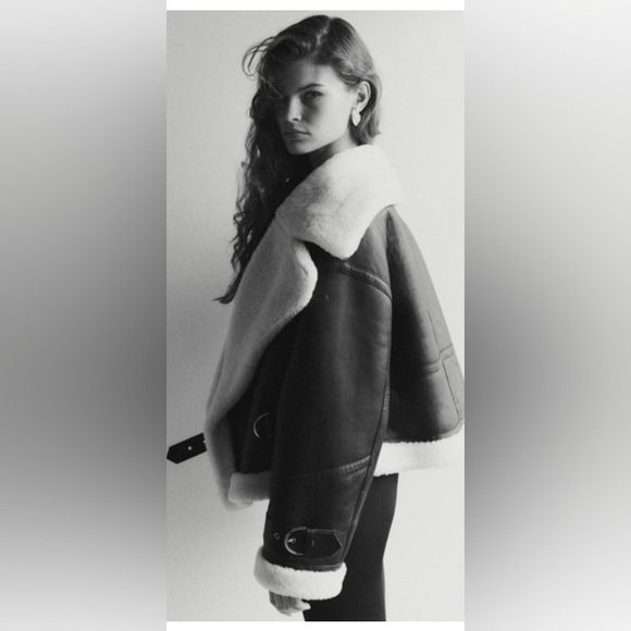 Jackets & Blazers - Shoreditch Ski Club Women's Shearling Lined Leather Daia jacket